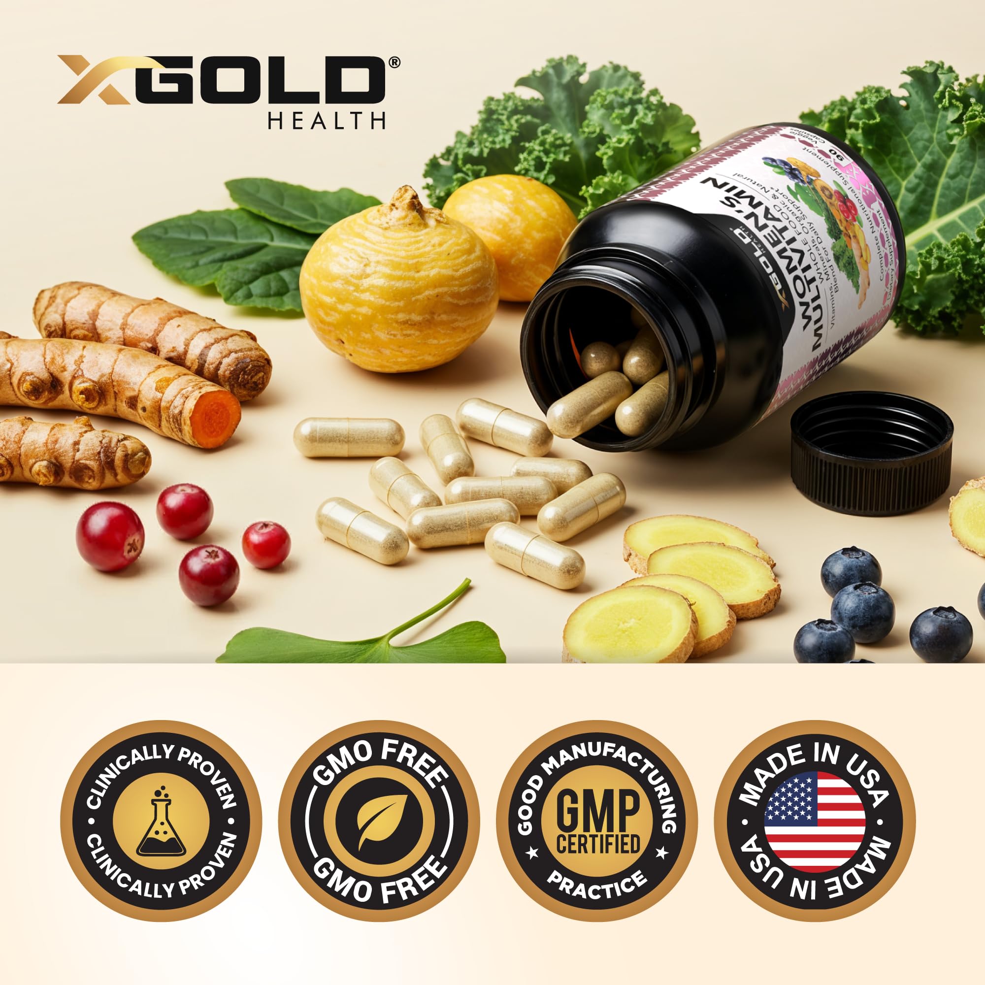 Emballage fabriqué aux États-Unis, certifié biologique et sans OGM.