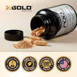 X Gold Health PQQ absorption améliorée grâce au procédé de fabrication.