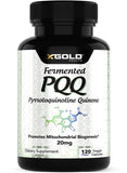 X Gold Health PQQ boîte et emballage, pratique pour votre routine énergétique.