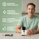 X Gold Health PQQ complément alimentaire végan sans allergènes.