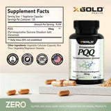 X Gold Health PQQ gélules, énergie naturelle sans stimulants.