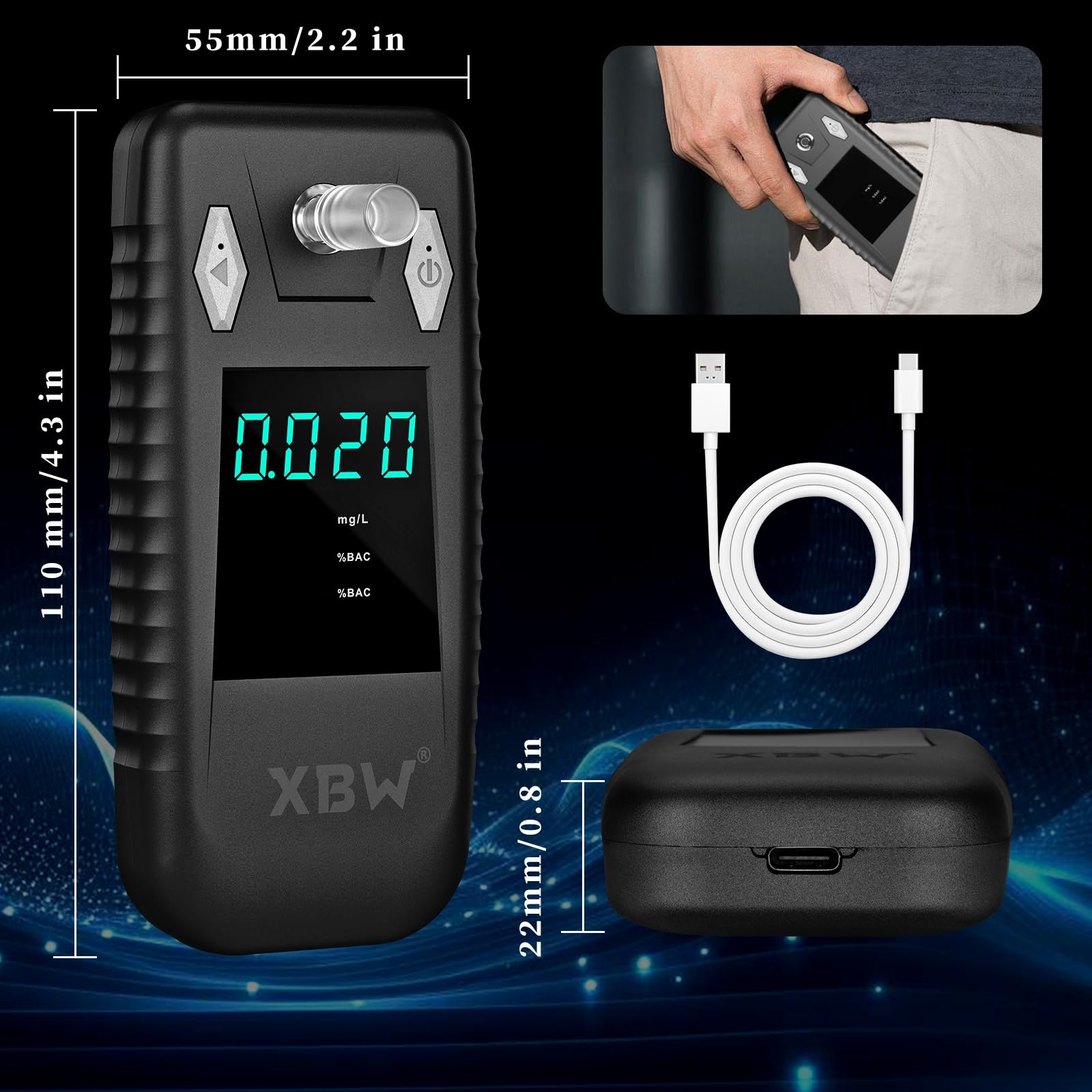 XBW batterie rechargeable longue durée: prêt à l'emploi partout.
