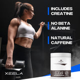 XEELA Pré-entraînement, doseur inclus pour doser facilement l’énergie et l’endurance.
