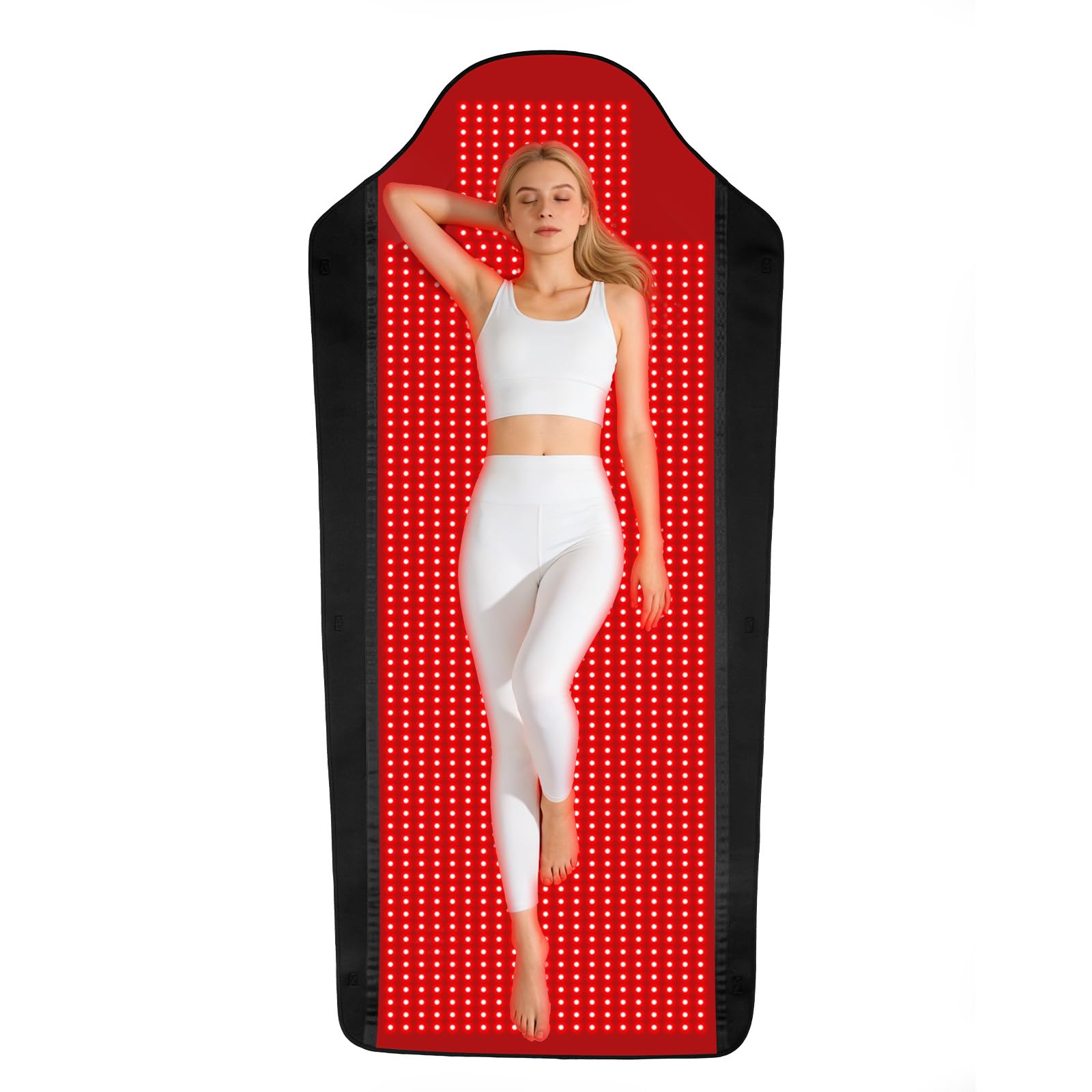 Xefinic matelas lumière rouge – couverture corps entier pour relaxation et récupération quotidienne.