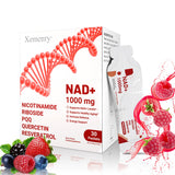 Xemenry NAD liquide dans bouteille pratique pour routine énergie quotidienne.