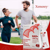 Sachets Xemenry NAD ouverts, démontrant la préparation rapide.