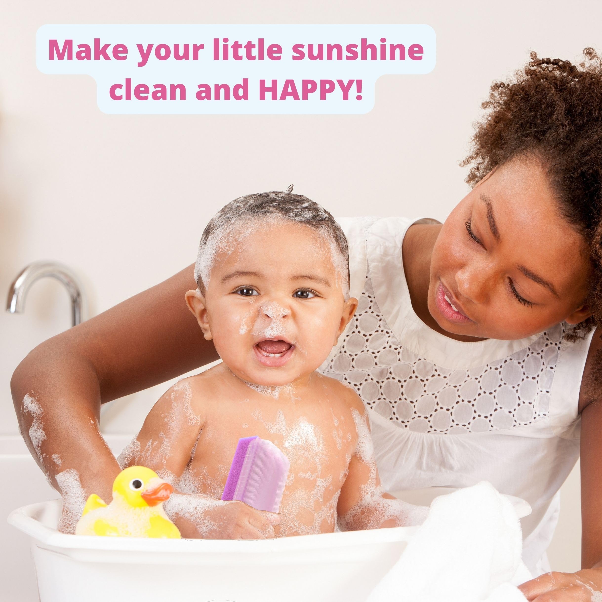Accessoires Xforto bain bébé rose, kit hygiène sûr et pratique