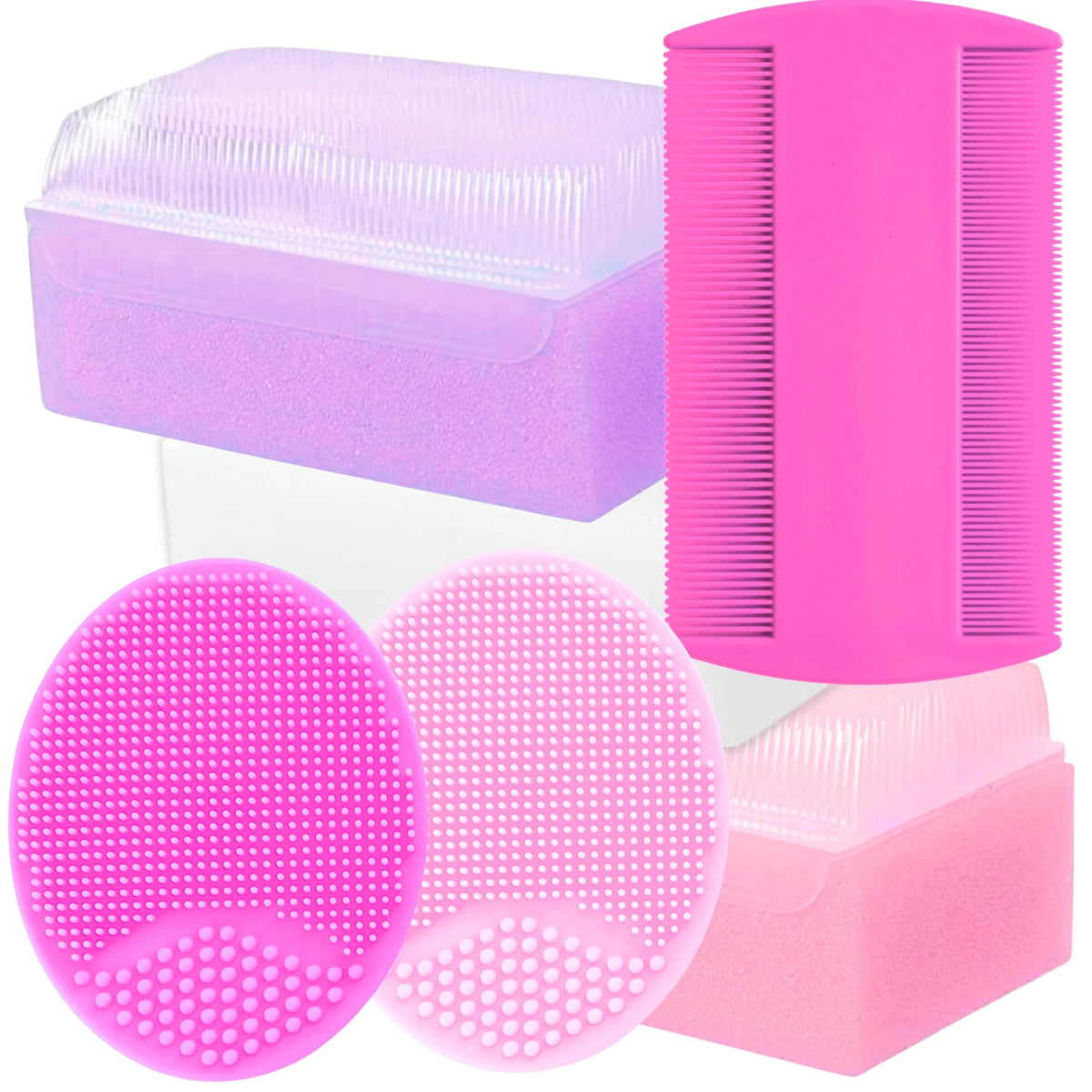 Xforto ensemble brosse et peigne bebe, emballage prêt pour le bain