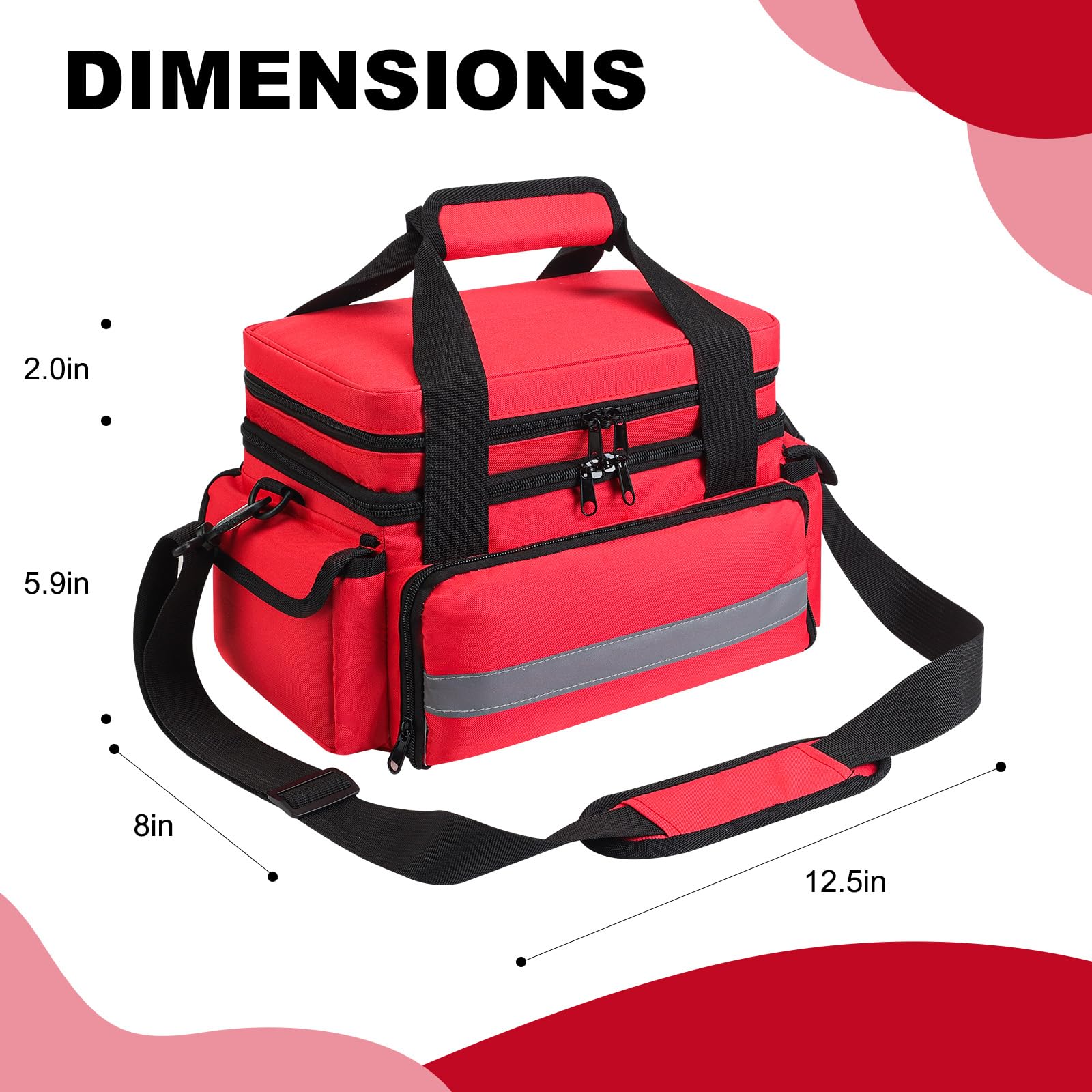 XHGWJSX Organisateur medicaments exterieur durable, conçu pour durer en voyage.