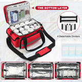XHGWJSX Sac pharmacie portable pour soins d’urgence à domicile et en voyage.