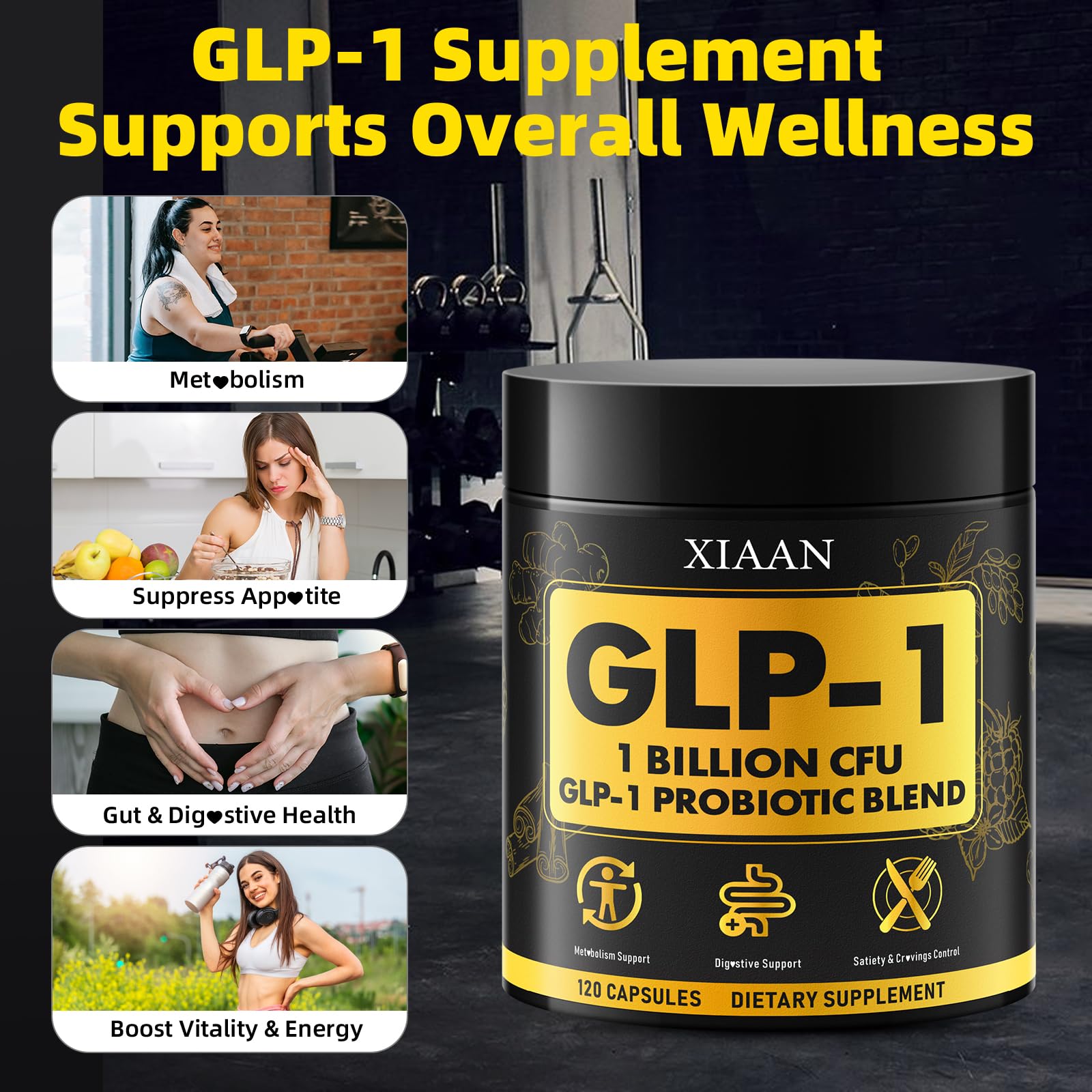 XIAAN GLP-1: activation GLP-1 par ingrédients végétaux pour une énergie durable.