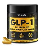 XIAAN GLP-1: capsule facile à avaler dans la bouteille, soutien métabolique potentiel.