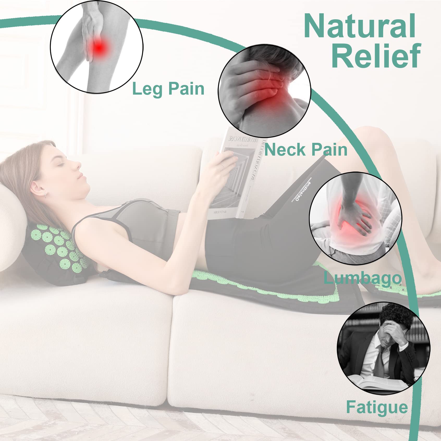 XiaoMaGe coussin taille, soutien lombaire lors des séances.