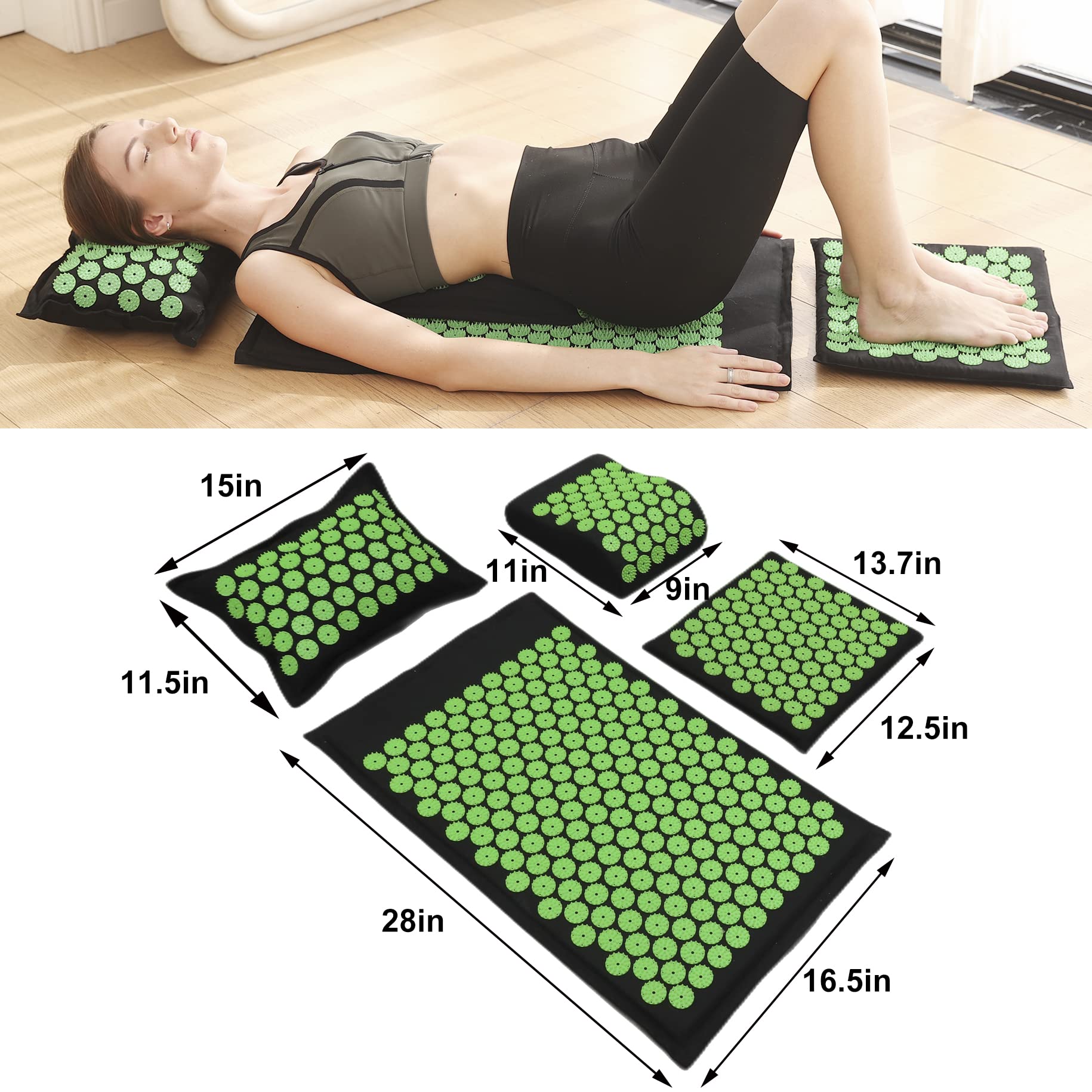 XiaoMaGe oreiller d'acupression, soutien de nuque et relaxation agréable.