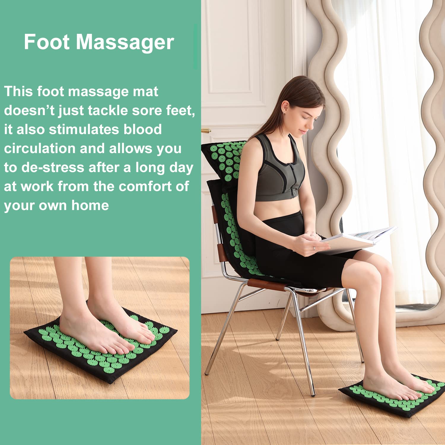 XiaoMaGe pad pour le pied, massage ciblé et confort des pieds.