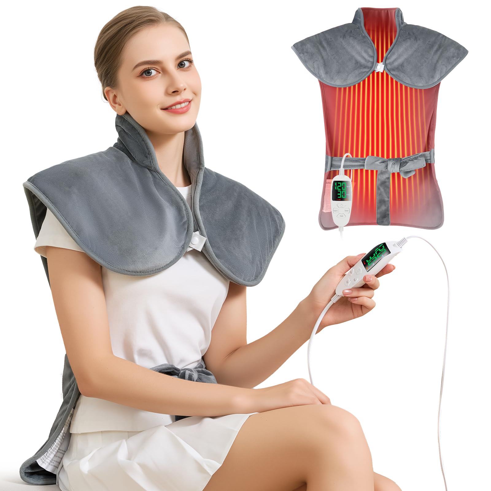XIAOTONG bande chauffante grand-format 25x37 pour confort corporel ciblé