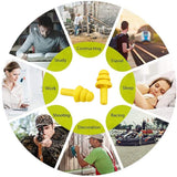 Xiedeai bouchons d'oreille en silicone, douceur et confort pour le repos.