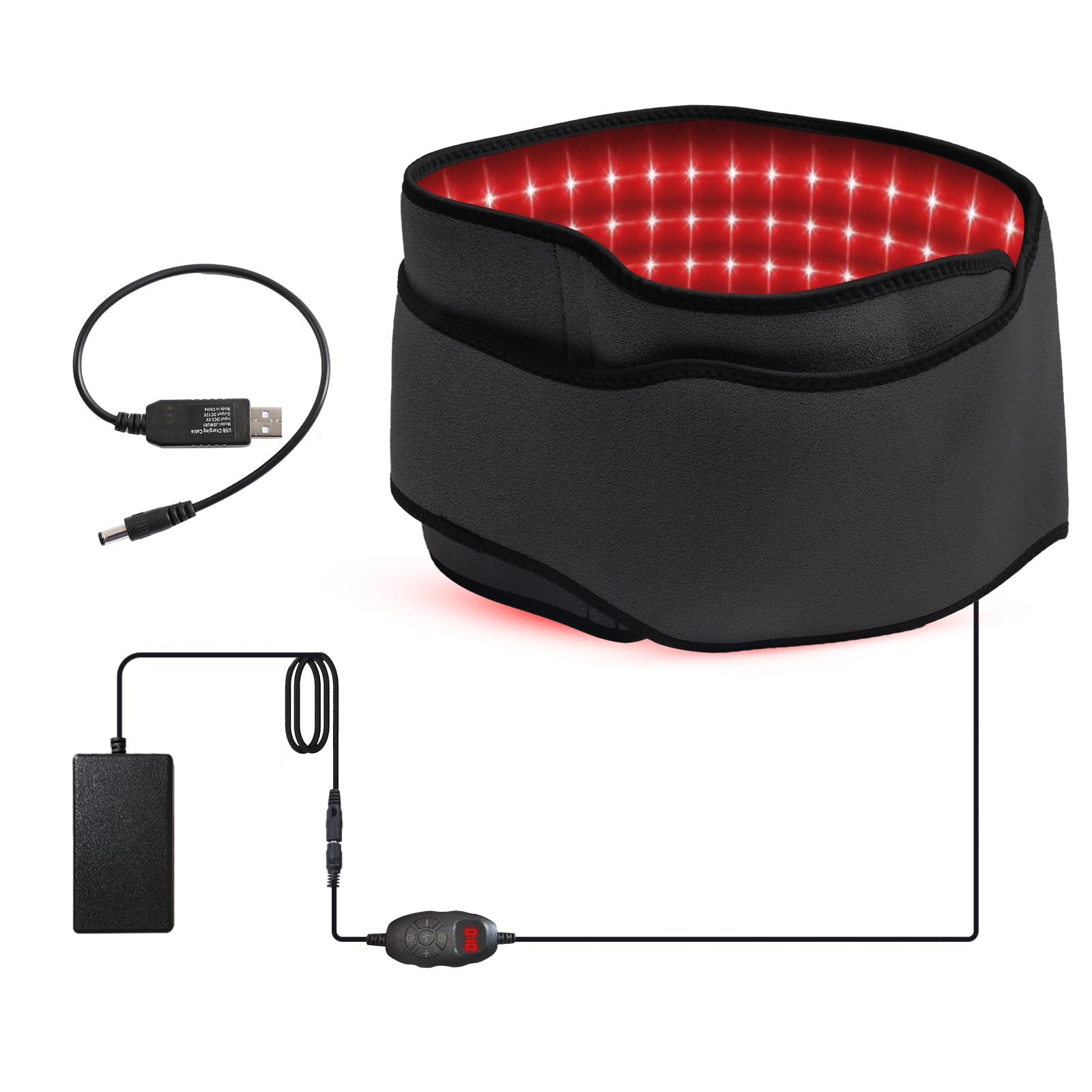 xingruyu ceinture thérapie lumineuse rouge et infrarouge pour détente musculaire