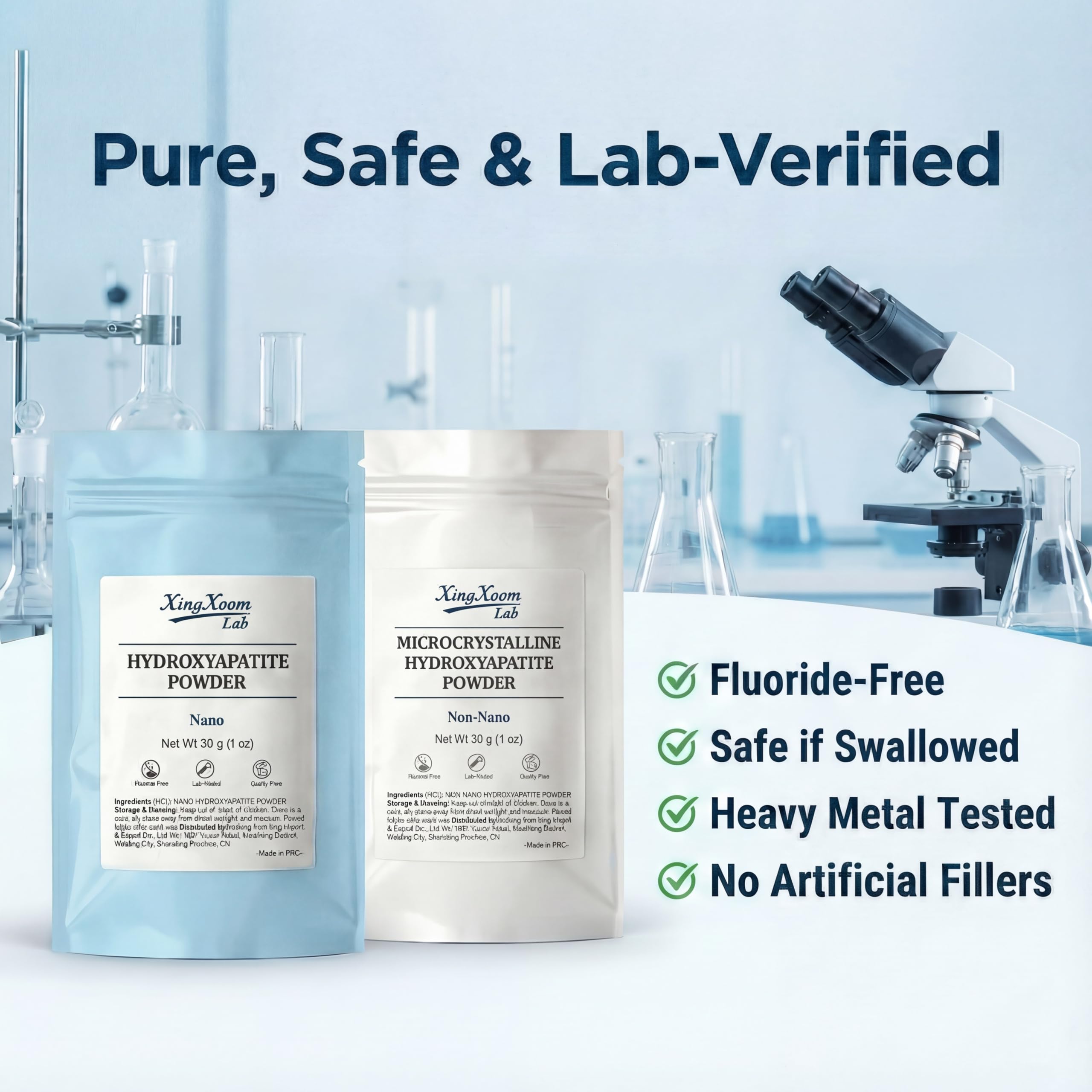 XingXoom Lab Microcristalline usage quotidien sans fluor.