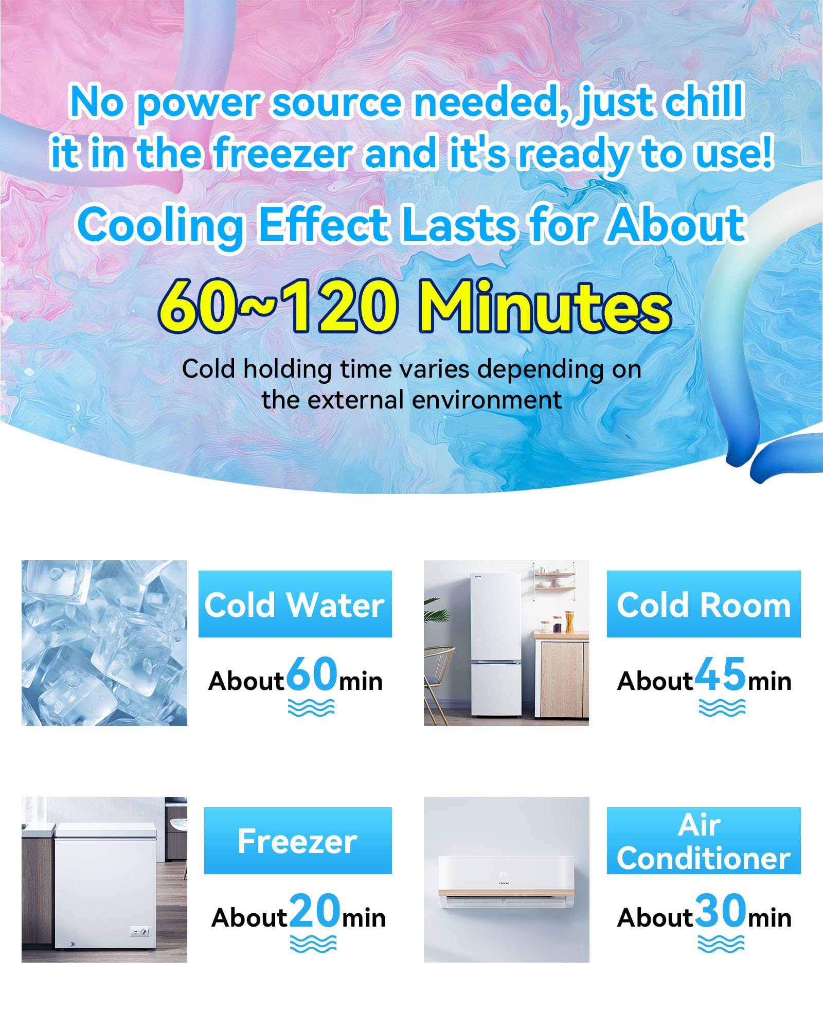 XINHOME tour-de-cou-refroidisseur cadeau pratique pour l'été.