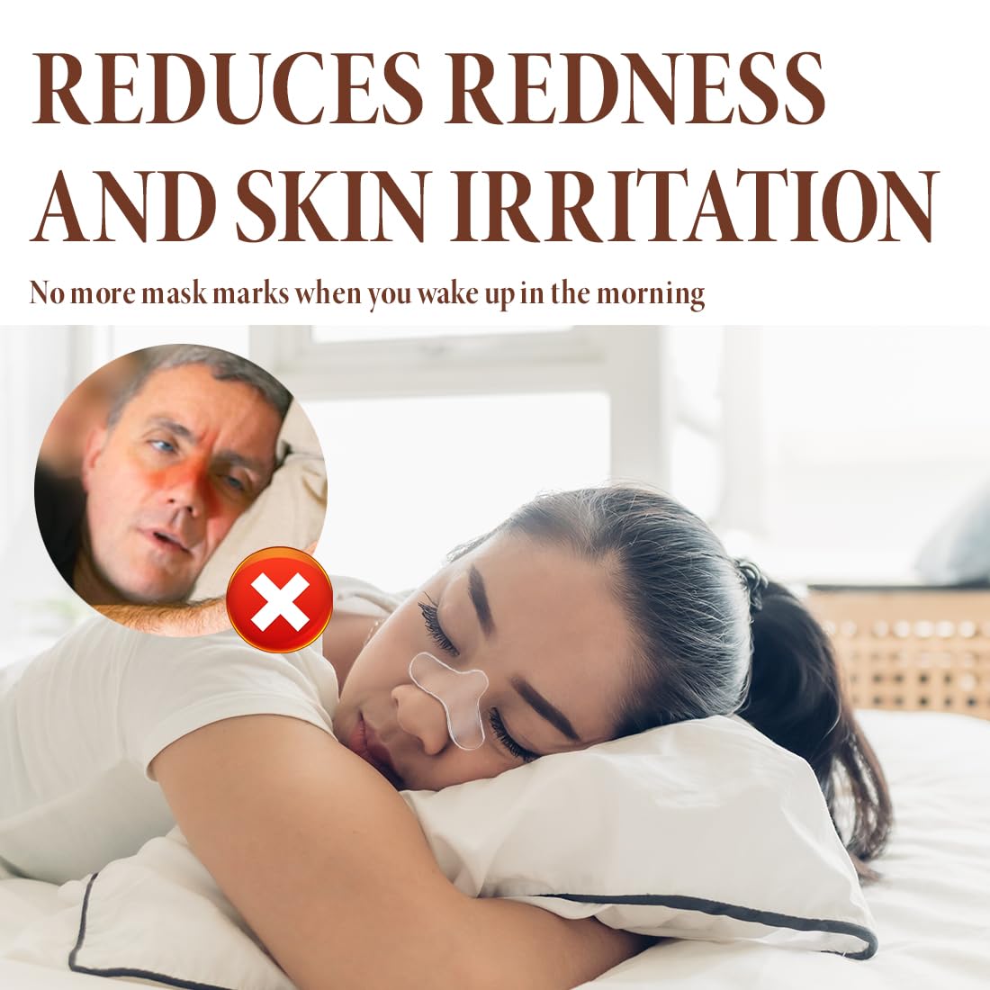 XIZAO coussin de masque CPAP, amortit la pression sur le nez