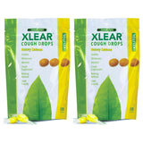 Xlear Drops miel citron – bouteille et emballage, réconfort ciblé pour gorge irritée.