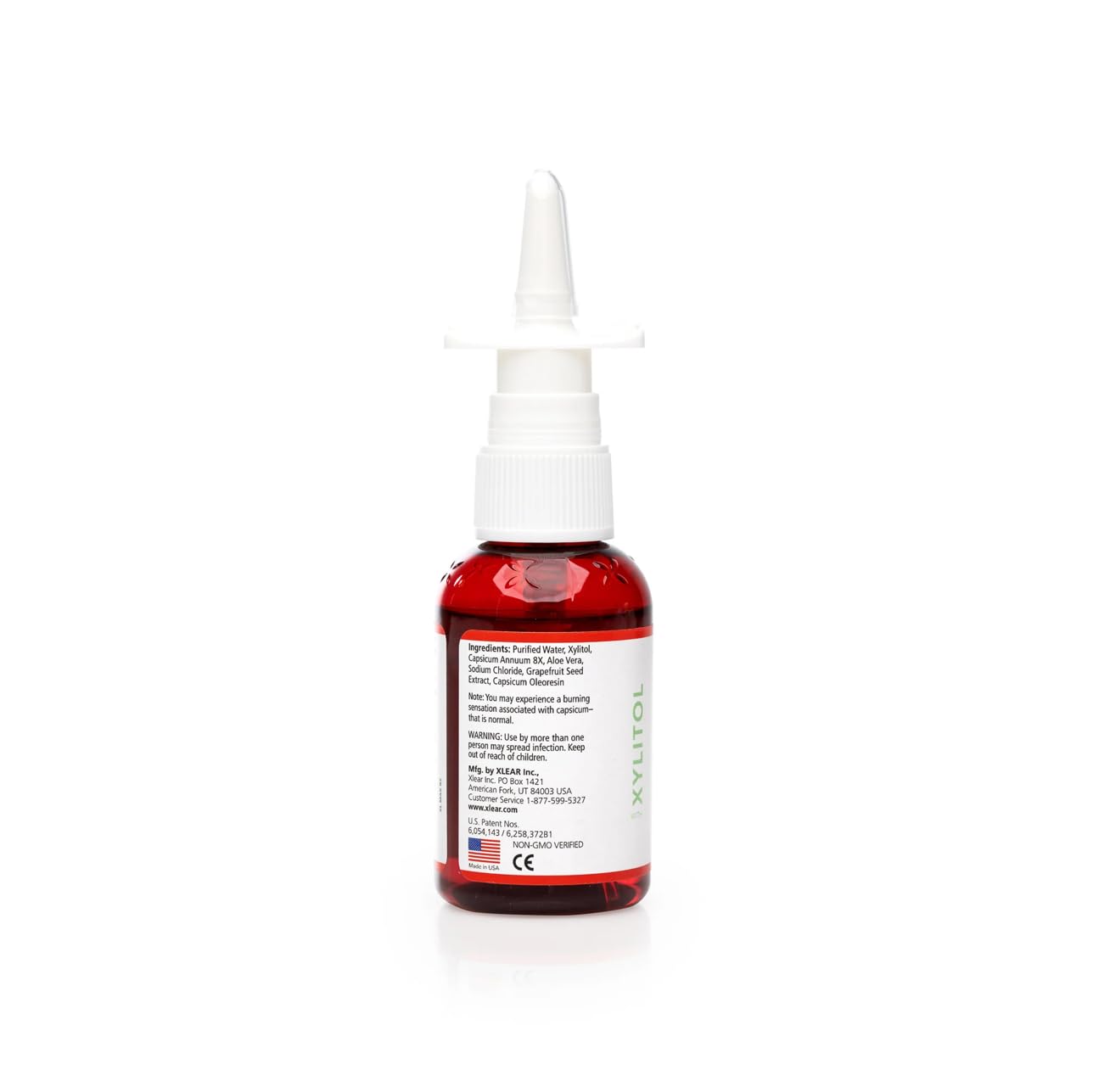 Xlear MAX – capsicum: chaleur légère soutenant la circulation nasale.