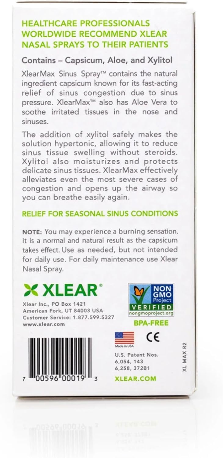 Xlear MAX : brume fine pour une distribution douce et uniforme.