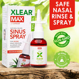 Xlear MAX, embout pulvérisateur: distribution précise et hydratation nasale