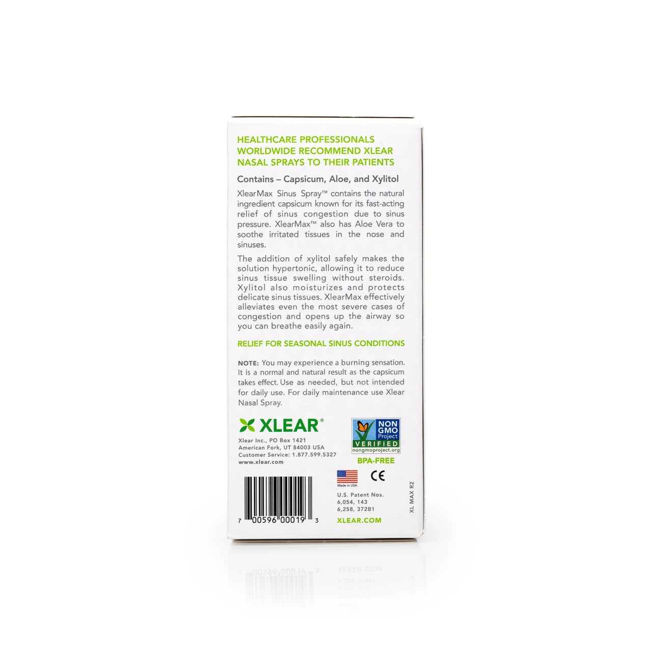 Xlear MAX – utilisation quotidienne: nettoie et hydrate les voies nasales.