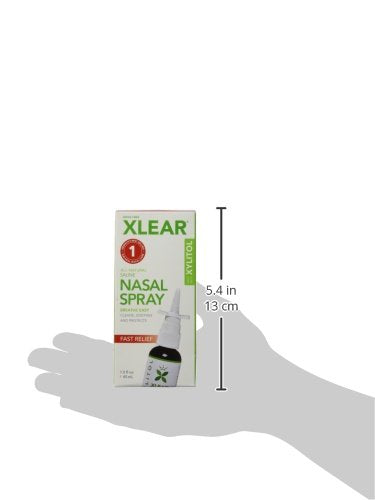 Xlear spray nasal, démonstration d'usage matin et soir pour respiration facilitée.