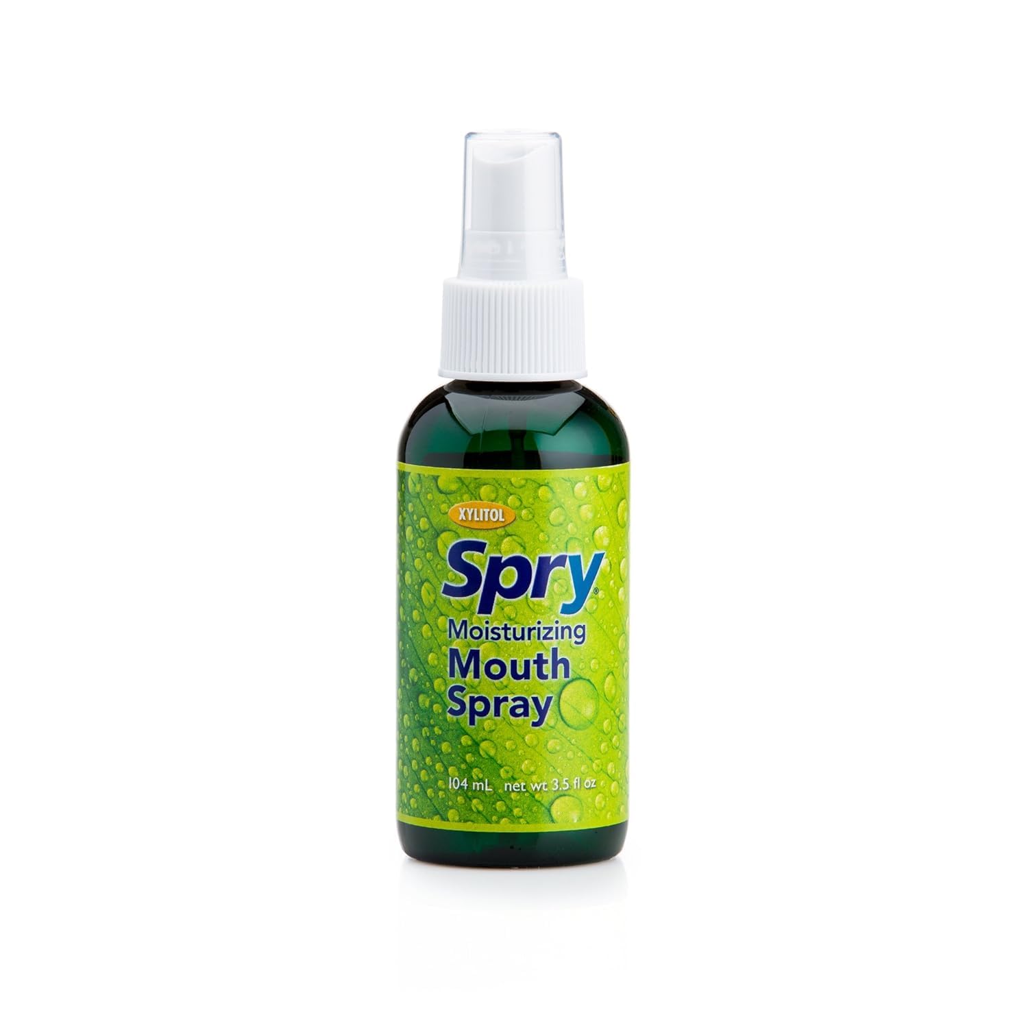 Spry Xlear: ingrédients non-OGM et sans gluten.