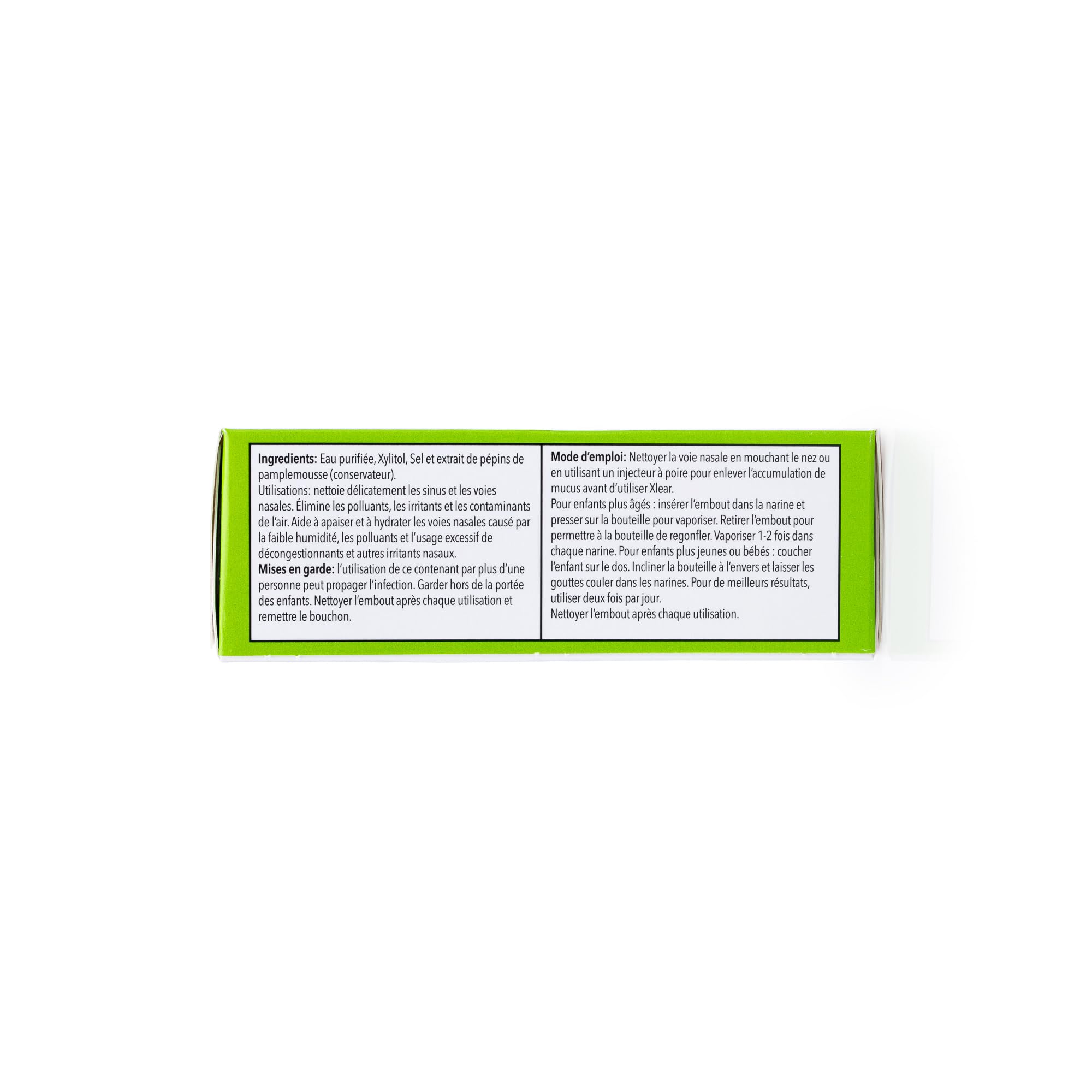 Utilisation quotidienne Xlear pour enfant, confort et hydratation.