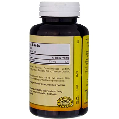 Emballage Xllent Nature's Blend calcium 600 mg – bouteille robuste et identifiable.