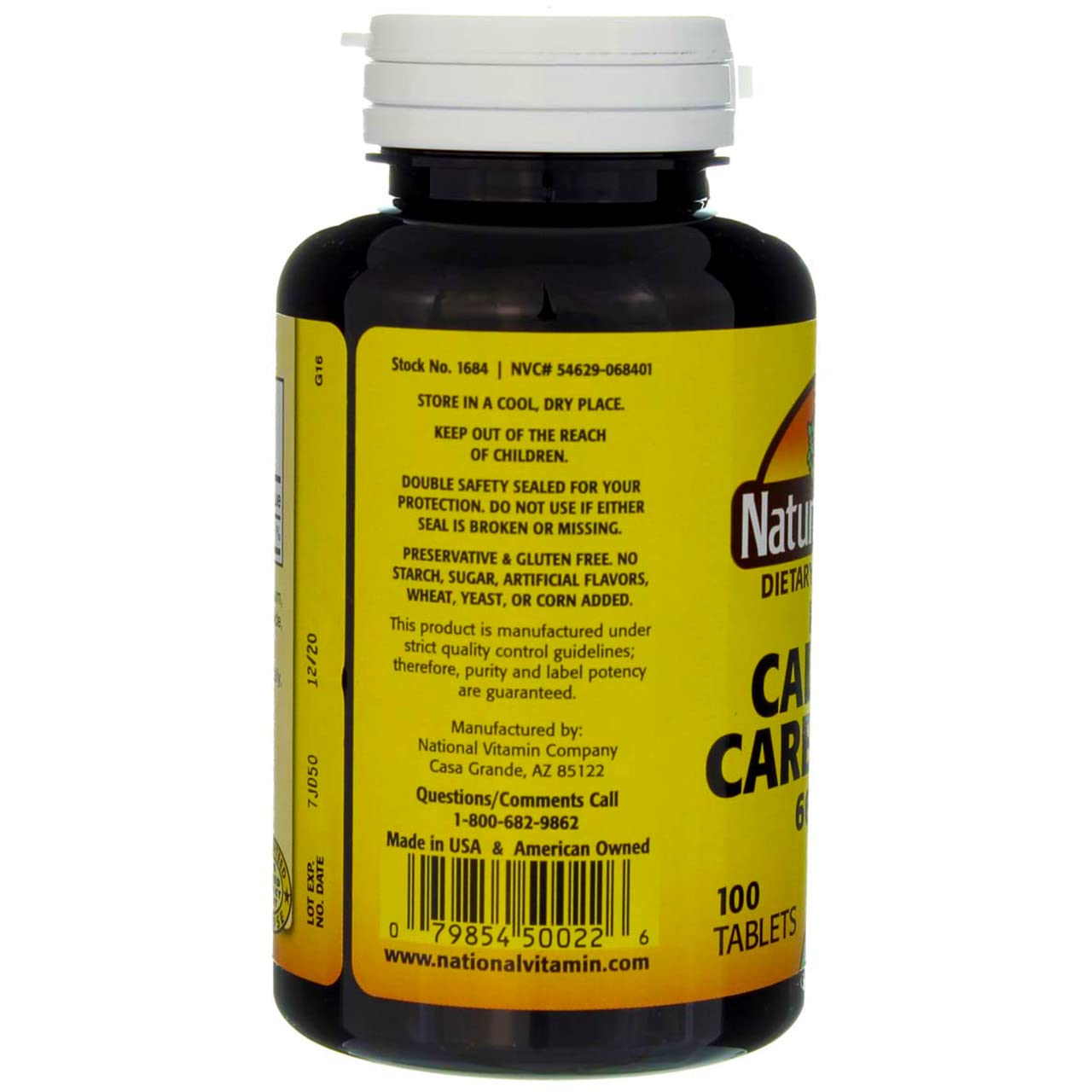 Étiquette claire Xllent Nature's Blend calcium 600 mg – comprimés faciles à prendre.
