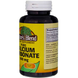 Ingrédients simples Xllent Nature's Blend calcium 600 mg – transparence sur l étiquette.