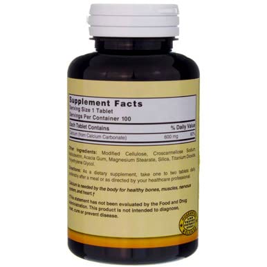 Prise quotidienne Xllent Nature's Blend calcium 600 mg – format comprimé pratique.
