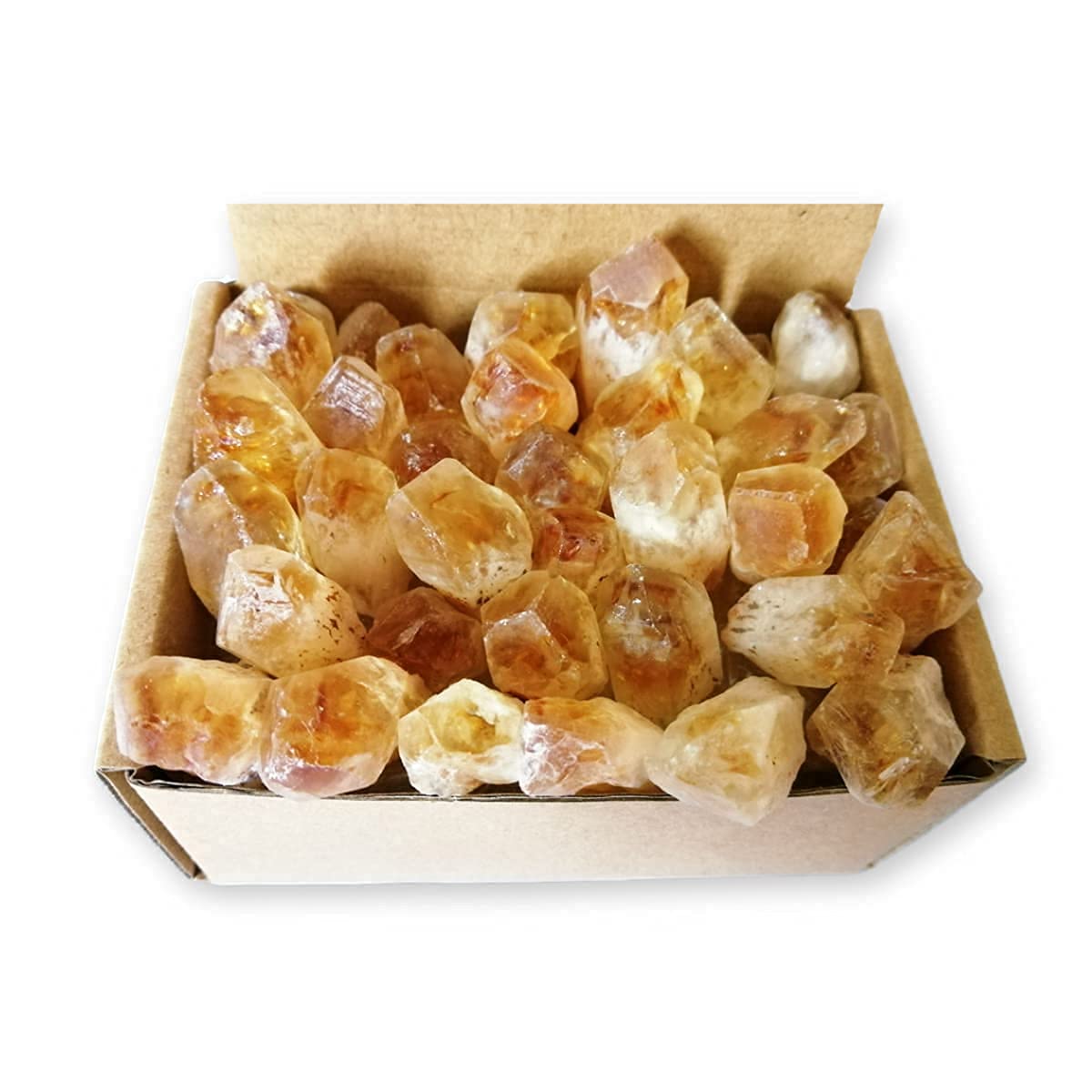 XMHOME Citrine blocs bruts, outil de rituel pour concentration et harmonie.