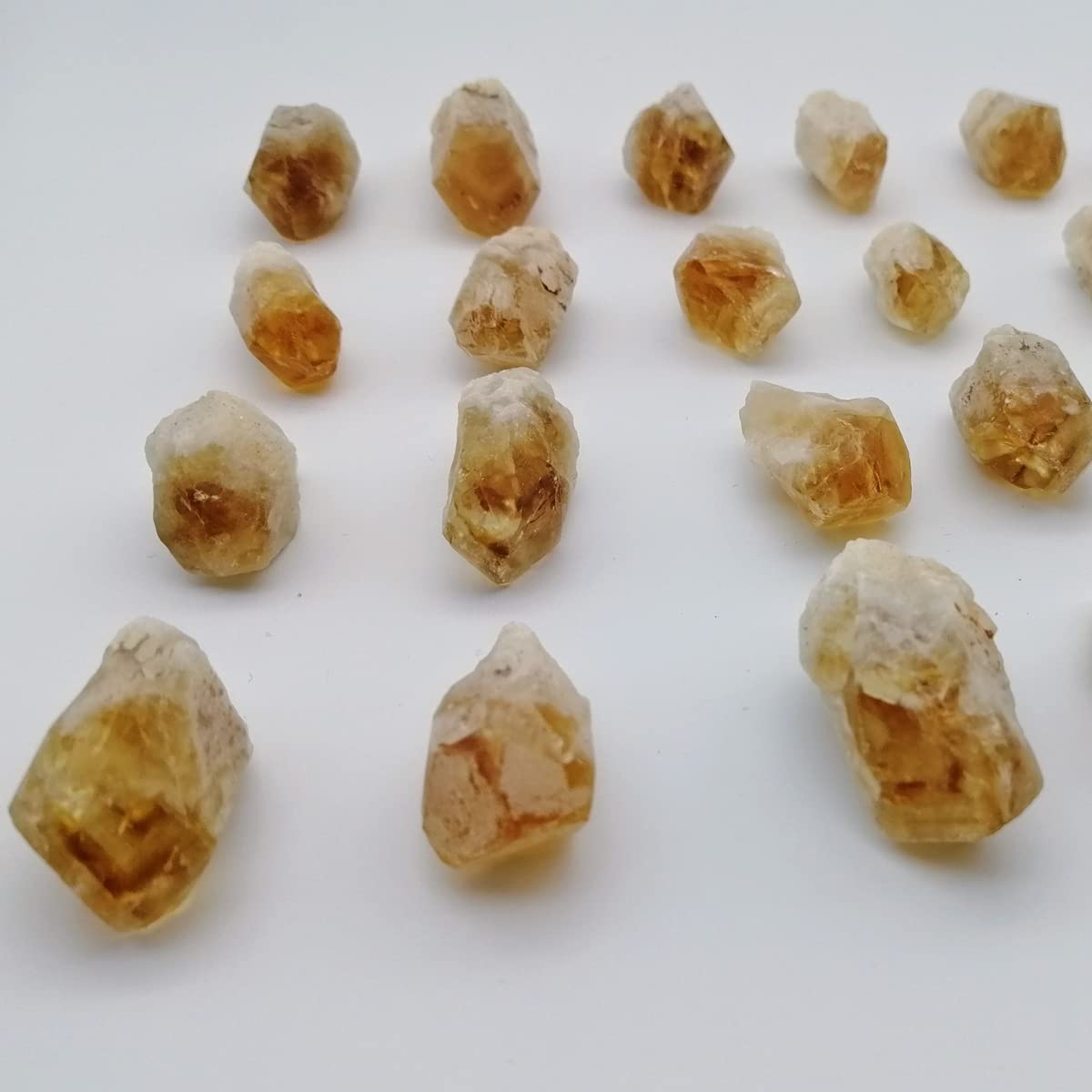 XMHOME Citrine ensemble de pierres brutes, collection pour méditation et énergie.