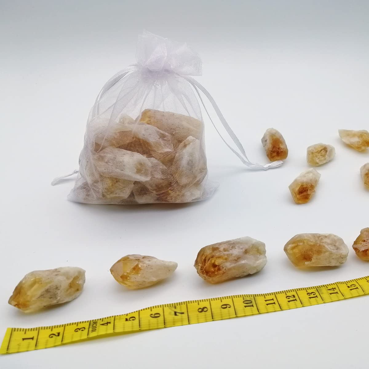 XMHOME Citrine bloc roche brut, apporte chaleur et calme dans l’espace.