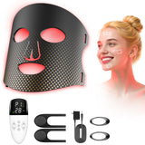 XMZXMZ masque lumière rouge visage 850 nm et 660 nm pour peau plus lumineuse