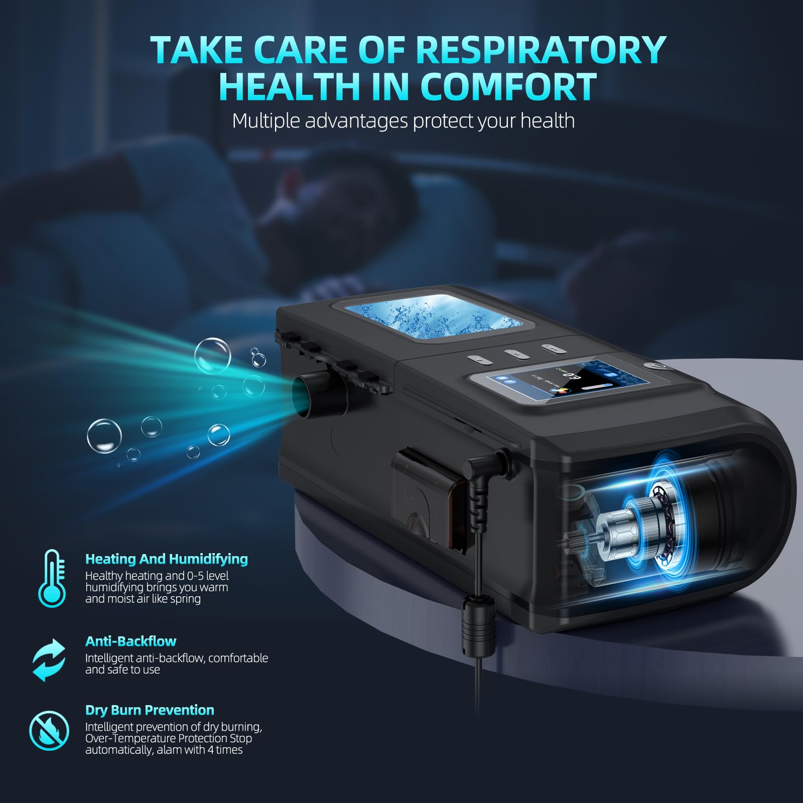 XNPINDA humidificateur: réservoir facile à remplir pour expérience pratique.