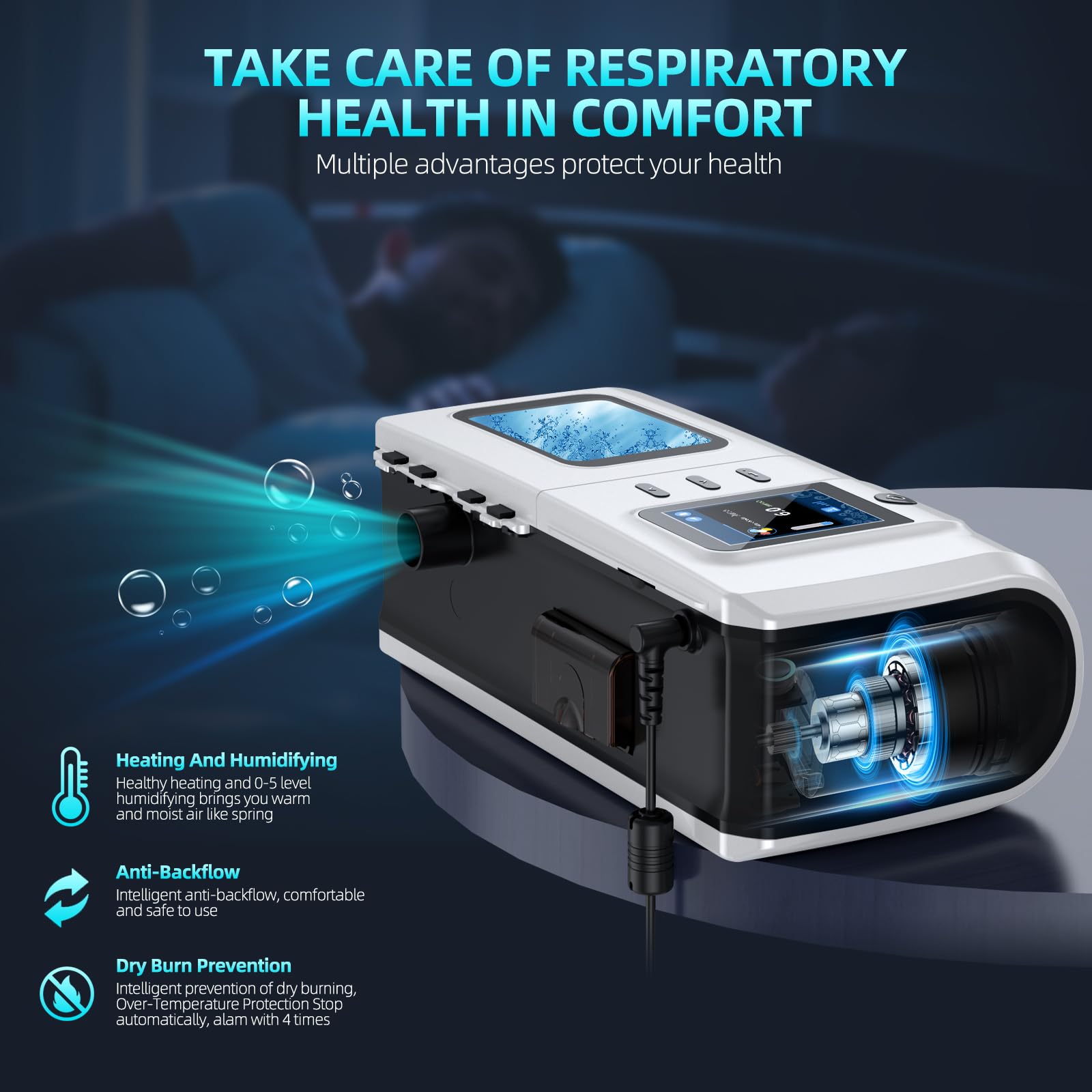 Réservoir d’eau XNPINDA Remstar Plus, remplissage et entretien simples.