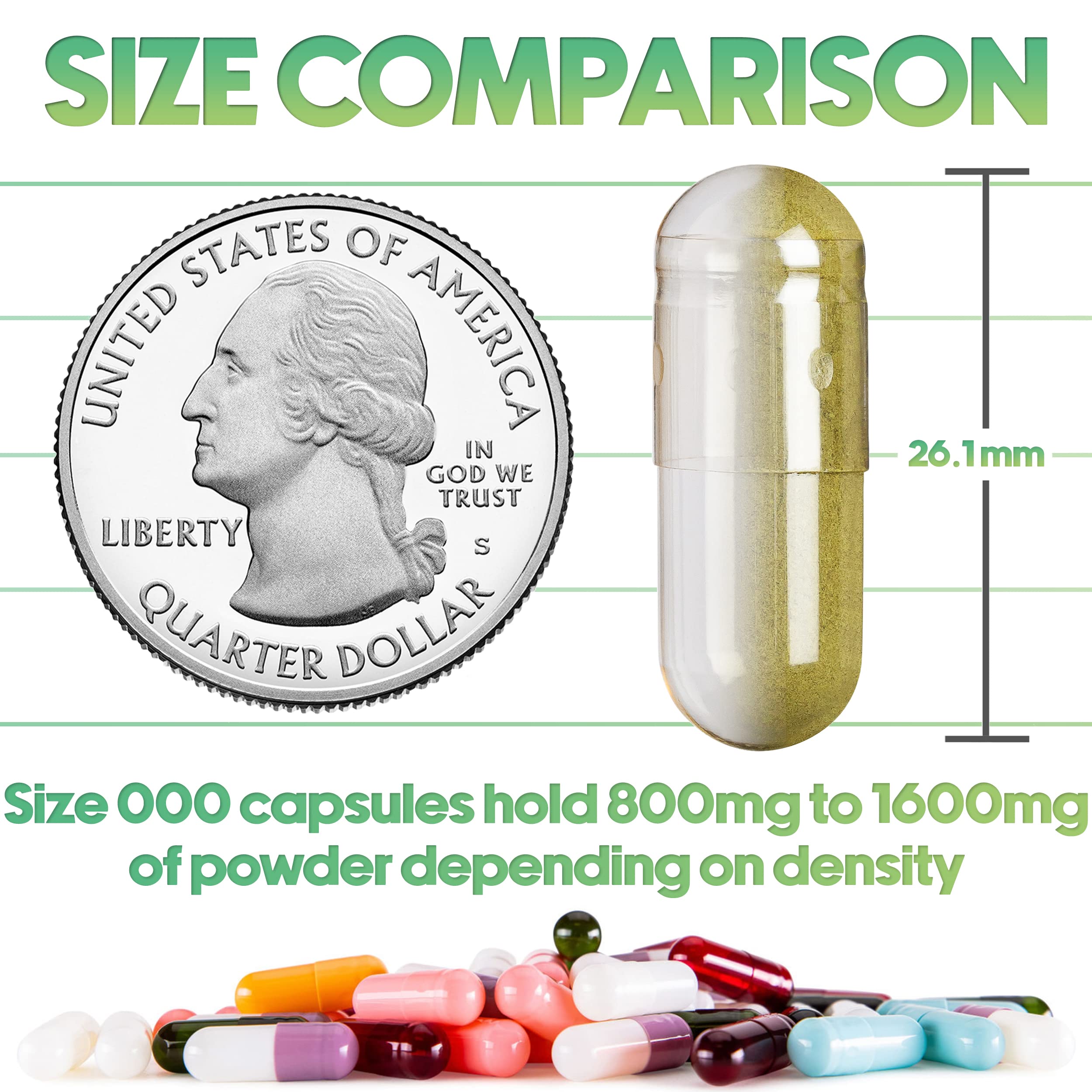 Capsules XPRS Nutra 000 à fermeture Snap, sécurité et fraîcheur du contenu.