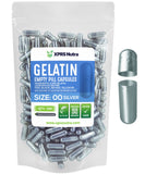 Capsules gelatine XPRS Nutra 00 vide prête au remplissage précis.