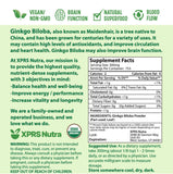 XPRS Nutra Poudre Bio Ginkgo Biloba — approche éthique et emballage responsable