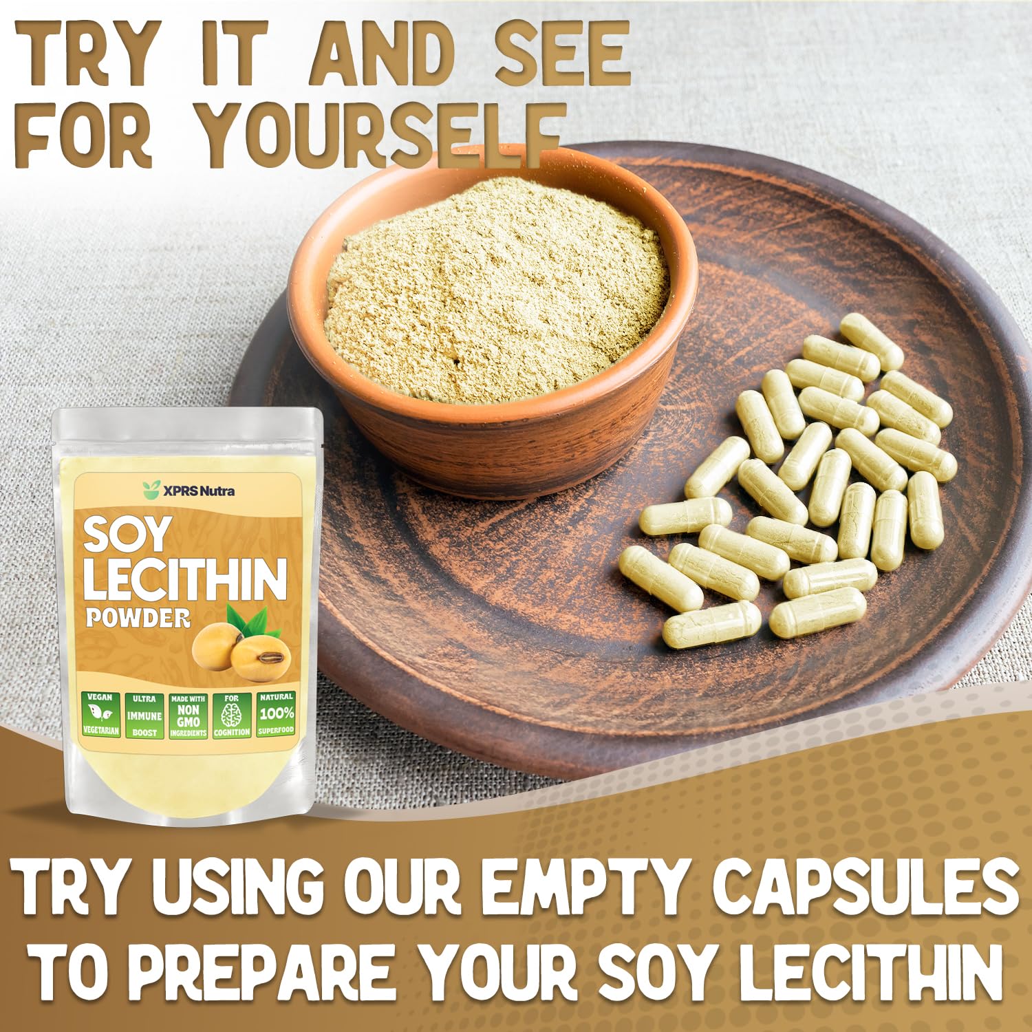 XPRS Nutra Lécithine en poudre utilisation quotidienne en cuisine
