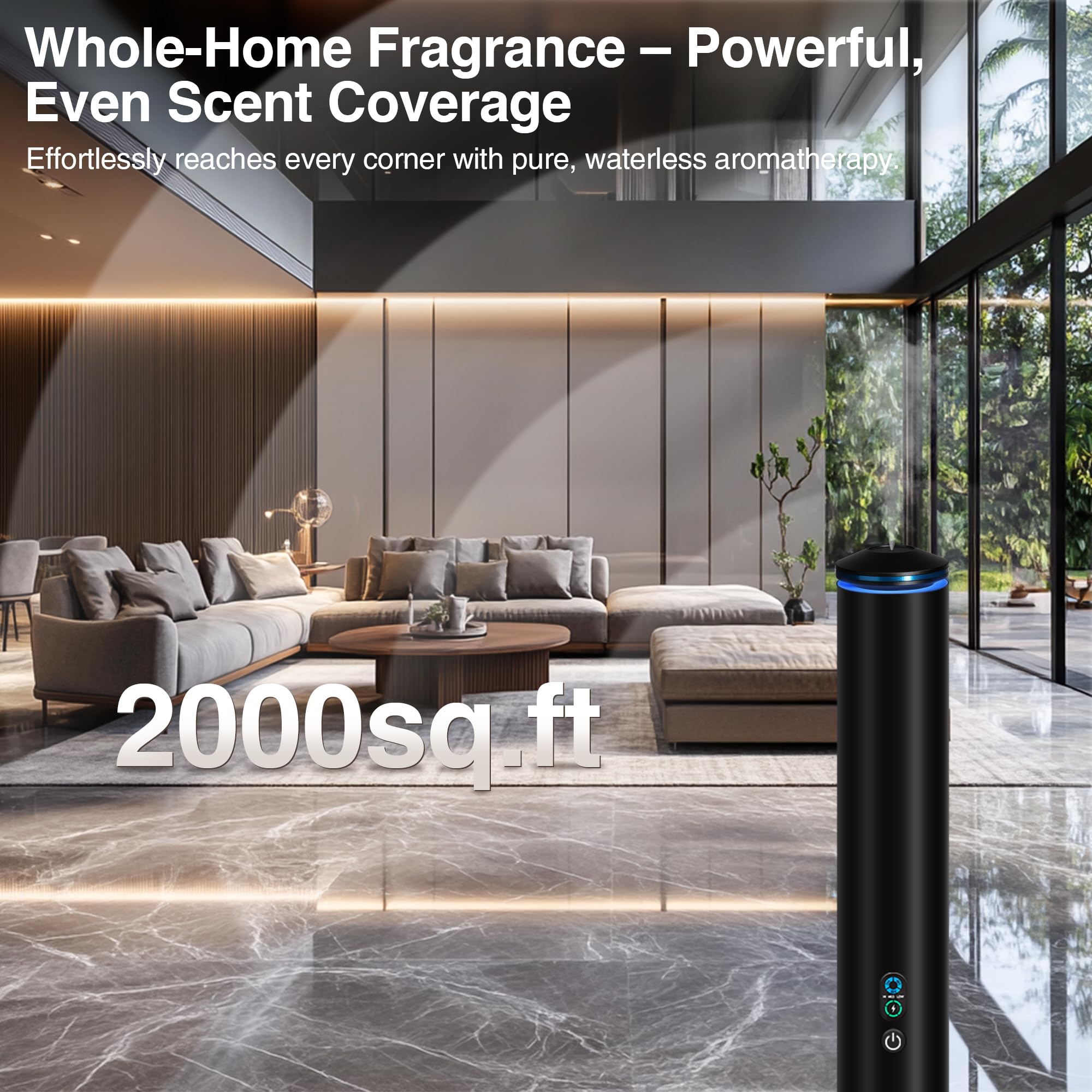 XspideM diffuseur avec affichage numérique et contrôle tactile
