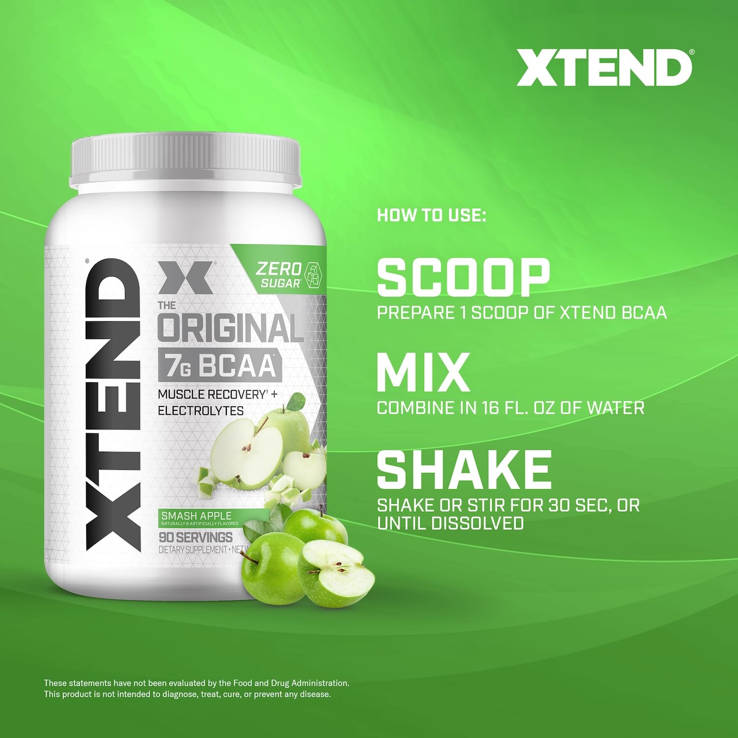 Xtend arôme menthe-pomme apporte une expérience agréable pendant l'effort.