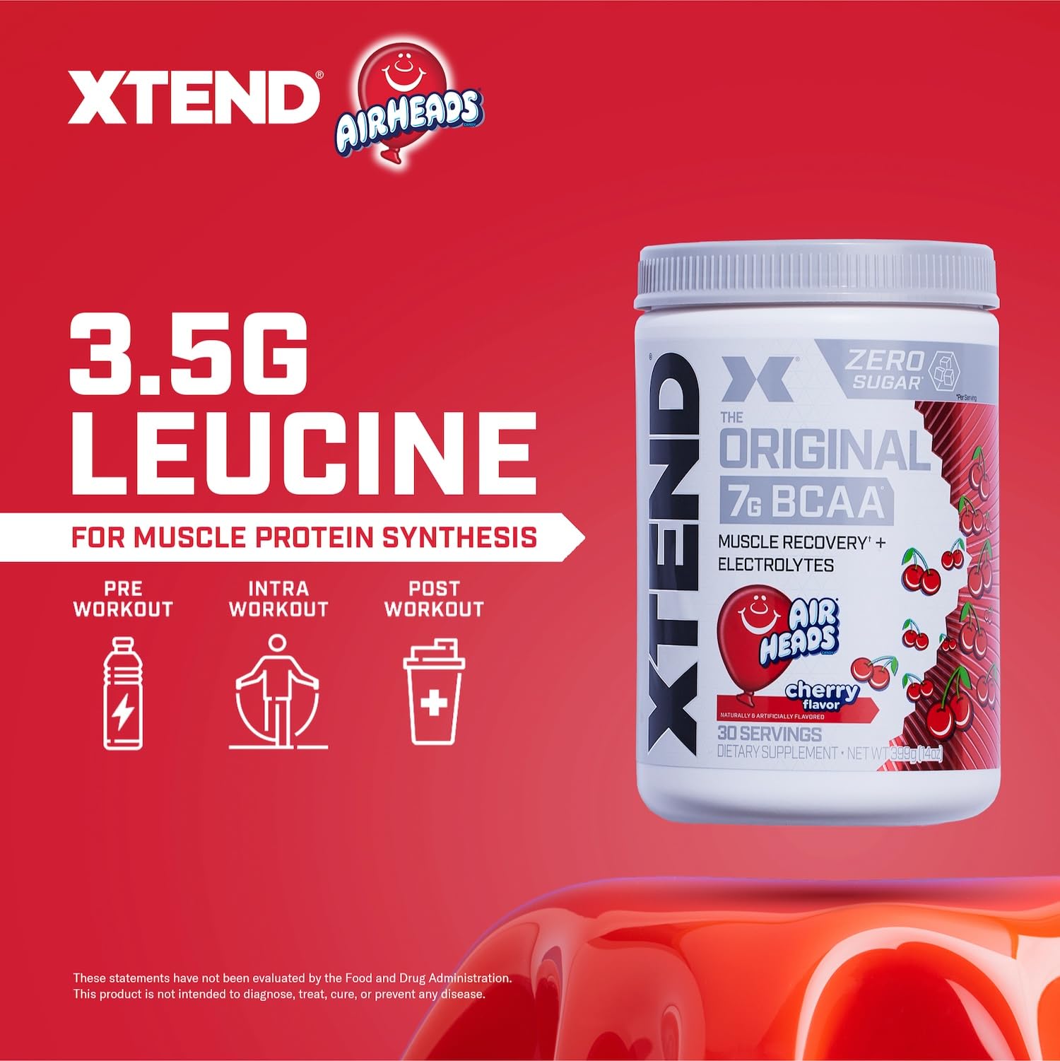 Xtend mélange BCAA et électrolytes, visuel, hydratation pendant l'entraînement.